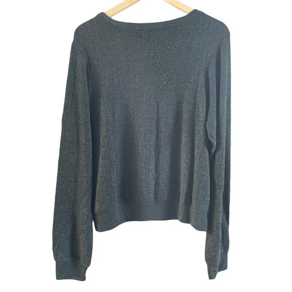 Wildfox Happy Days Ahead Dark Gray Lightweight Sweatshirt Women’s Large NWT - Picture 4 of 8